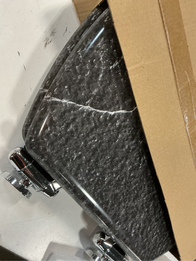 Condition photo showing New/Like New for navaris black  marble toilet seat - mdf decorative toilet seats - luxury marbled design for bathroom decor - 16.7\" x 14.1\" x 2.2\" (42.5 cm x 35.8 cm x 5.6 cm)