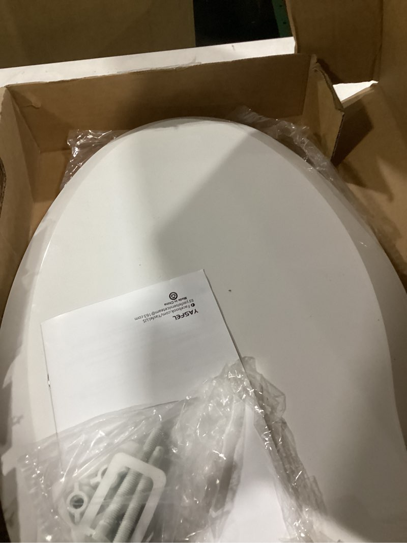 Condition photo showing Good Condition for YASFEL Toilet Seat with Toddler Toilet Seat Built in, Plastic, Elongated Slow Close with Magnets For Potty Training For Kids & Adults (White, 18.5”)