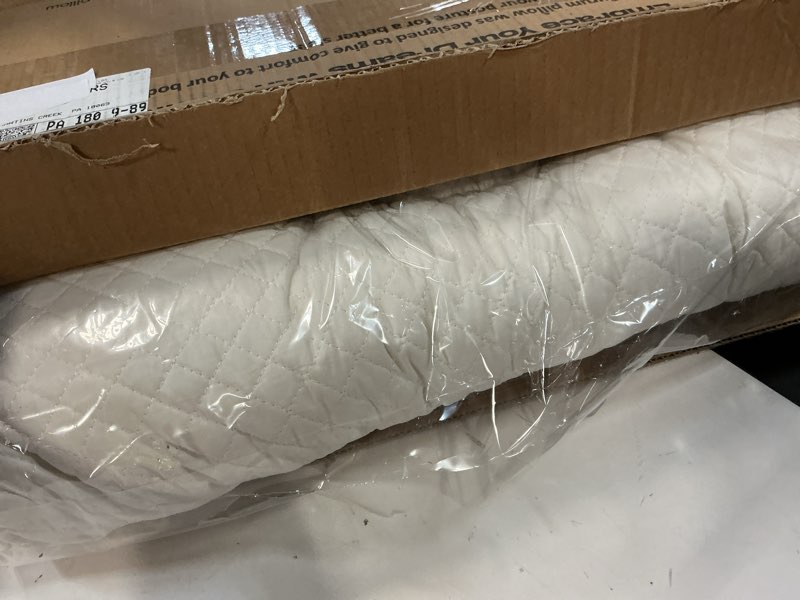 Condition photo showing Good Condition for gurum premium latex pillow, 100% latex, organic cotton, ergonomic design, bed pillows, neck support, relieves pressure, neck and shoulder pain