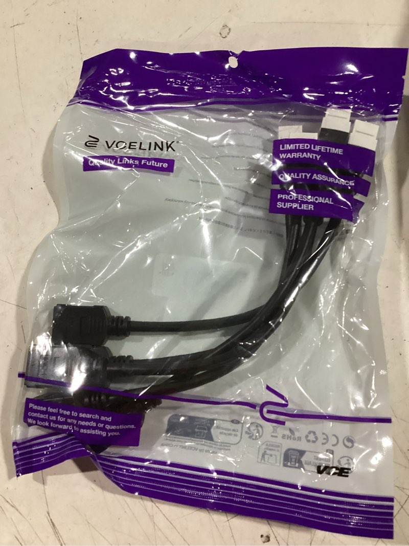 Condition photo showing Good Condition for vce 5-pack hdmi keystone jack, female to female hdmi pigtail cable 4k hdmi2.0 keystone coupler for keystone wall plate, mounted tv, 6 inch 4k-5pack