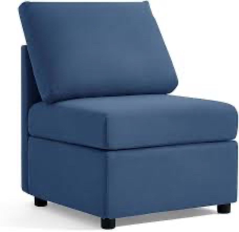 Bluish grey linsy home sponge sectional sofa no pillow