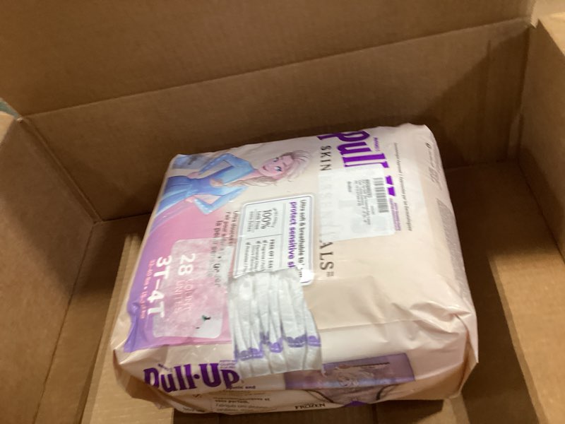 Condition photo showing As Is for pull-ups girls' skin essentials potty training pants, training underwear, 3t-4t (32-40 lbs), 68 ct 3t-4t 68