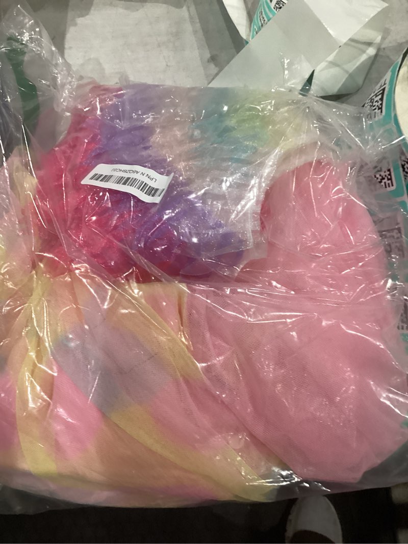 Condition photo showing Good Condition for latocos girls unicorn dress costume toddler light up princess dress up clothes unicorn toys halloween birthday gifts 110(4-5y)