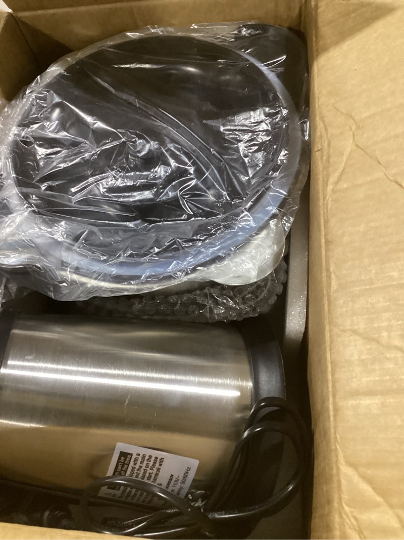 Condition photo showing Good Condition for 3-speed electric food processor: meat grinder, vegetable chopper & baby food maker - 300w, 2 bowls (8 cup stainless steel+8 cup glass), quiet operation