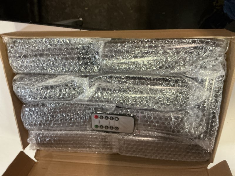 Condition photo showing Good Condition for flickering flameless candles battery operated with remote and 2/4/6/8 h timer plexiglass led pillar candles pack of 9 (d2.3 xh5.5 6.5" 7.5") with realistic 3d wick candles for home decor(grey) grey-2