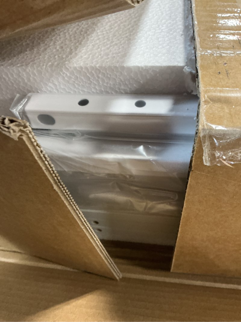 Condition photo showing Good Condition for Large Printer Stand with Storage Fabric Drawer Under Desk Printer Table with Wheels for Home Office, Printer Cart fit Fax Machine Scanner (White, 3 Tiers) White 3 Tiers