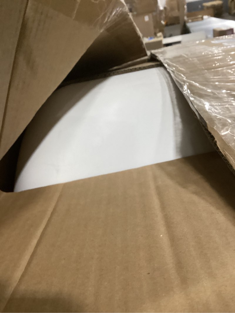 Condition photo showing As Is for self cleaning litter box - automatic cat litter box self cleaning, with 1 roll trash bags and mat, small-white