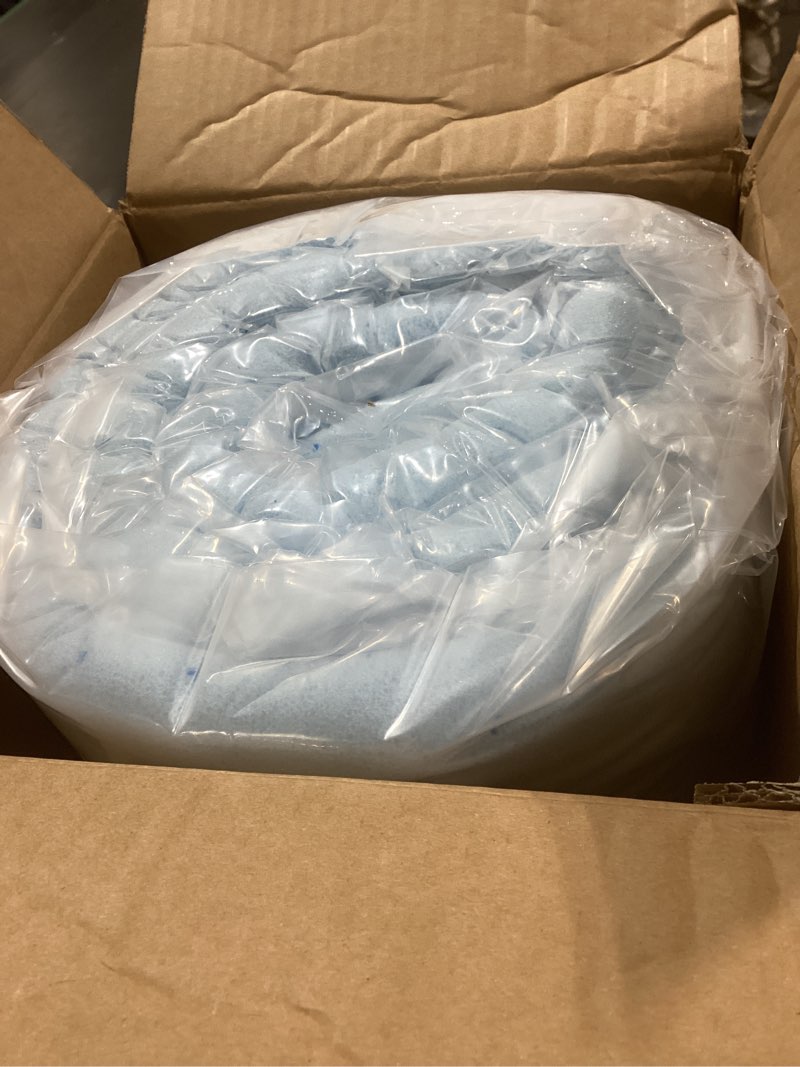 Condition photo showing Good Condition for Best Price Mattress 2 Inch Ventilated Memory Foam Mattress Topper, Cooling Gel Infusion, King, Dorm Essentials, Blue King 2 Inch