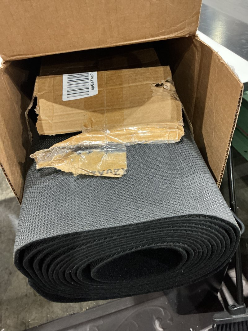 Condition photo showing Good Condition for 4ftx20ft black carpet runner, 450gsm extra thick non-slip tpr rubber, indoor/outdoor carpet for hollywood&oscars runway, weddings,proms,award ceremonies,home parties,easy to clean & reusable black 4x20 ft