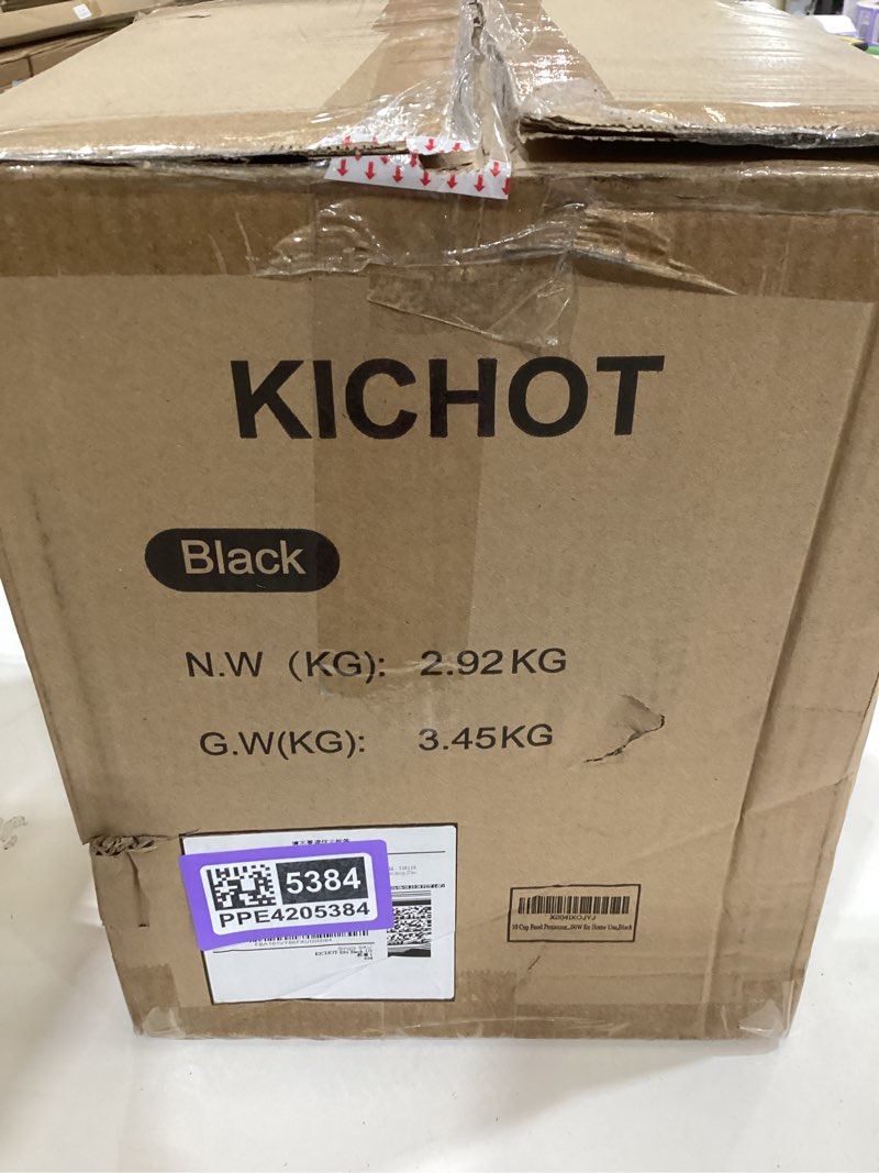 12 cup food processor & vegetable chopper,french-fry-cutter, stepless speed,digital timer,large feed chute,ice creshing(black)