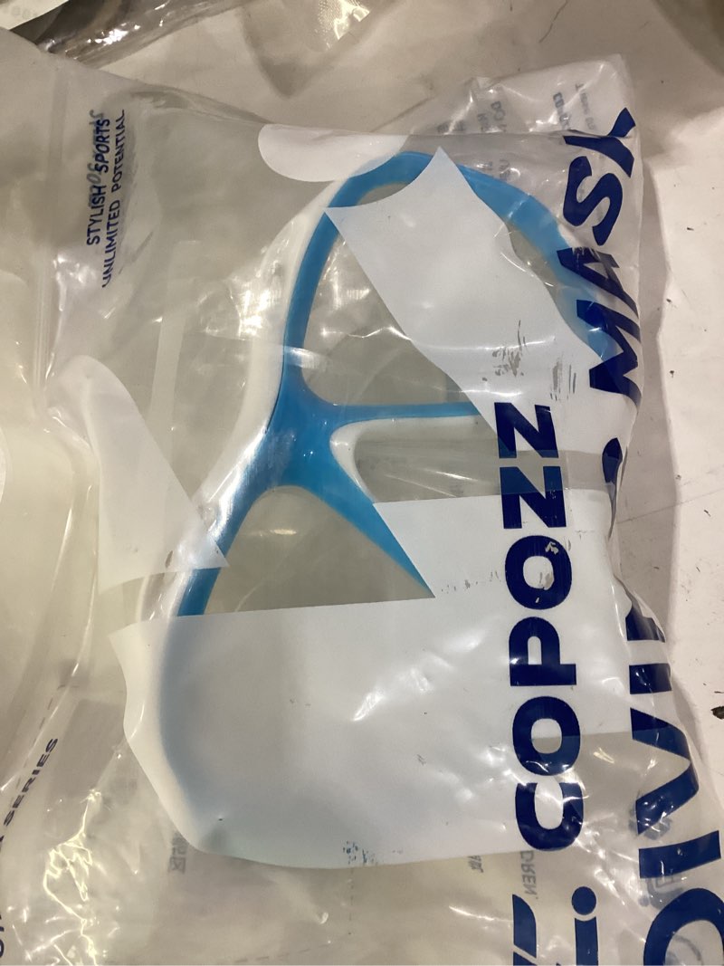 Condition photo showing Good Condition for copozz snorkel mask adult – anti-fog scuba mask with nose cover, tempered glass snorkeling gear for adults