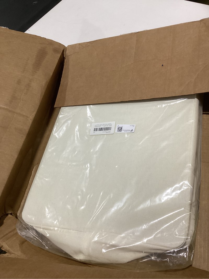 Condition photo showing Good Condition for storageworks fabric storage bins, extra large storage baskets for shelves, closet organizers and storage bins with metal frame, handles, jumbo, natural color, 2-pack natural color 19" l x 13 ¼" w x 11" h