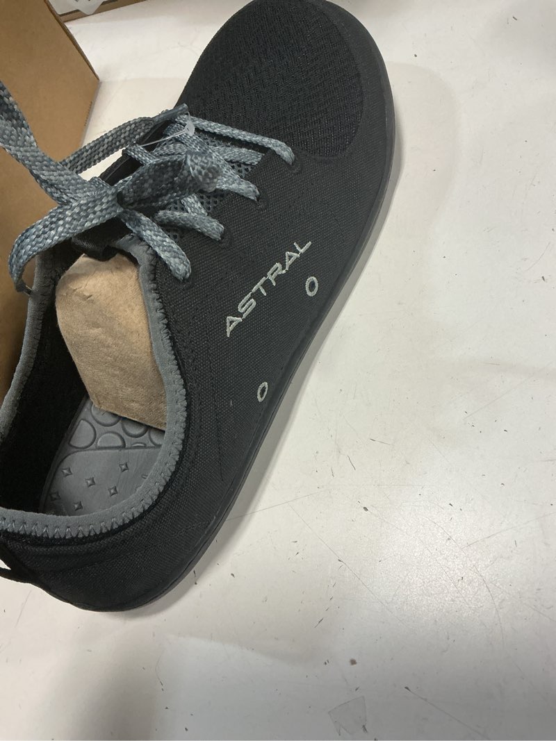 Condition photo showing New/Like New for (size ;10m)astral men's loyak shoes - barefoot, quick-drying, minimalist sneaker for casual wear, water sports, travel, & hiking