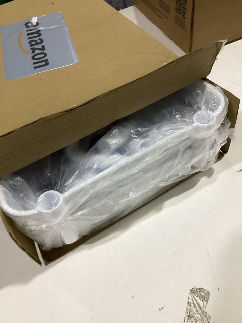 Condition photo showing New/Like New for Laiensia 3-Tier Rolling Cart with Wheels,Multifunction Utility Storage Carts, Kitchen Storage Organizer,Mobile Shelving Unit for Bathroom,Laundry,with Classified Stickers,White 3-Tier White