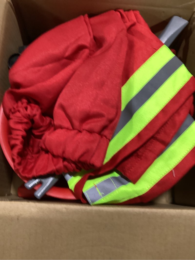 Condition photo showing Good Condition for seawhisper toddler fireman costume firefighter costume kids halloween outfit boys girls 2t-6 2t red
