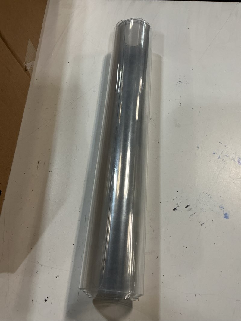 Condition photo showing Good Condition for Clear Table Protector 18 x 48 Inch, 1.5mm Thick Plastic Table Cover, Waterproof PVC Clear Table Cover Protector, Desk Protector Mat, Writing Desk Pad for Desktop, Coffee & Dining Room Table 18" x 48" (Rectangular) Crystal Clear