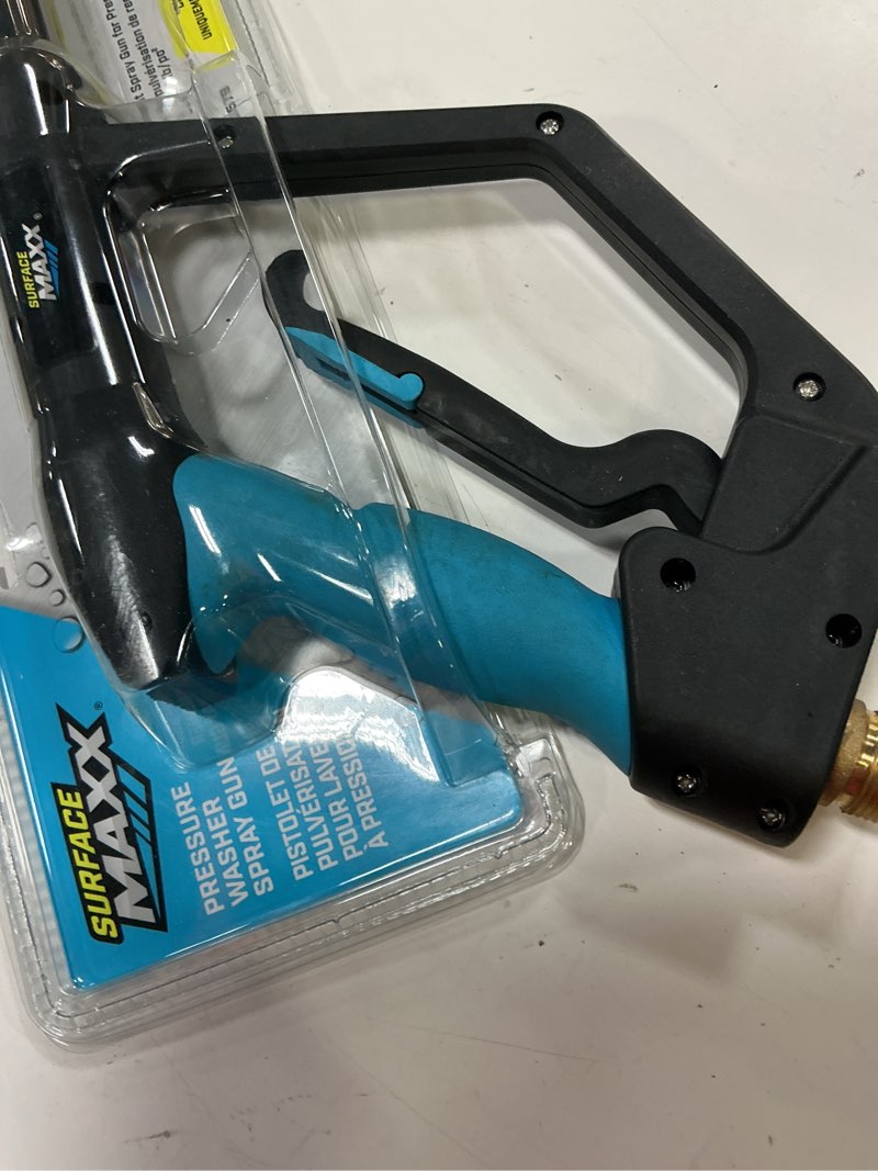Condition photo showing As Is for surfacemaxx pressure washer gun 3300 psi