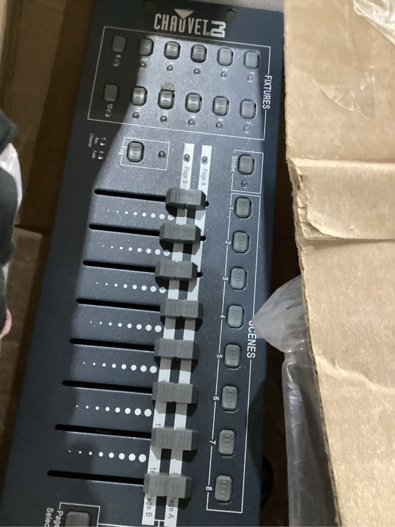 Condition photo showing As Is for CHAUVET DJ OBEY40 Universal DMX Light/Fog Machine Controller