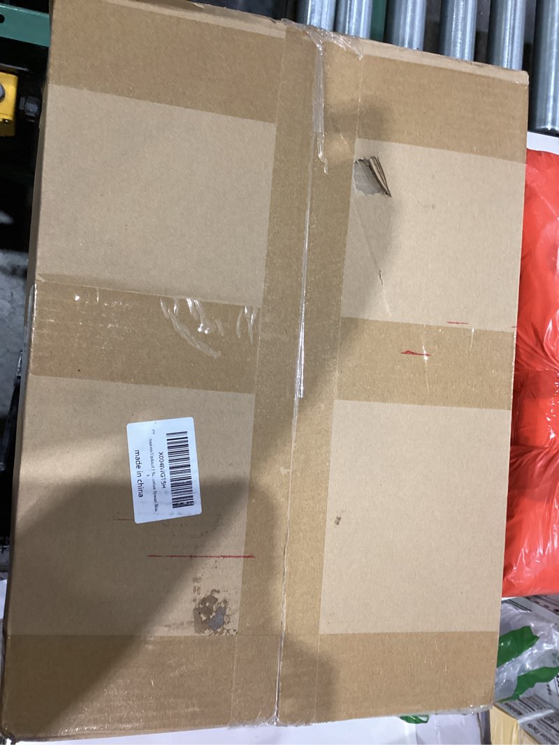 Condition photo showing New/Like New for Updated 3 Set Overhead Garage Storage Rack Heavy Duty 13 Gauge, Ceiling Bin Storage Rack for Tote Container, Garage Storage Organization System Black 5 Bins