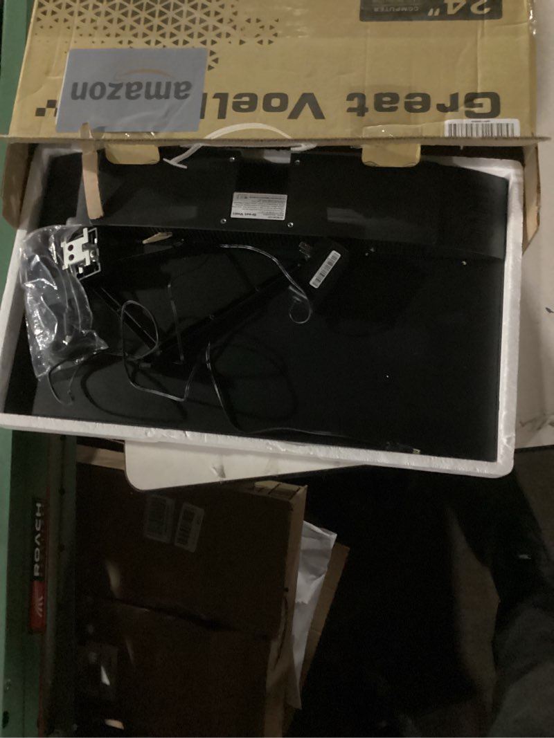 Condition photo showing New/Like New for KOORUI 24-inch Computer Monitor Full HD 1920 x 1080p 100Hz VA Display 4000:1 Contrast Ratio with HDMI VGA, TÜV Rheinland Certified, 100 x 100 mm VESA Mountable, Ultra-Slim Design, Tilt, Black, E2412F