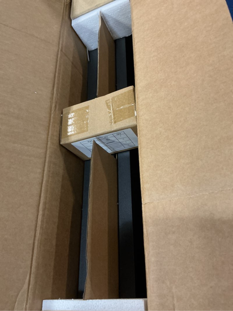 Condition photo showing Good Condition for full size folding bed frame, heavy duty full metal platform with 14" underbed storage, easy tool-free assembly, no box spring needed full americana