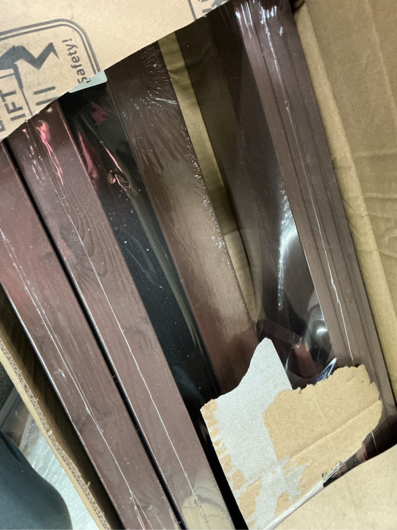 Condition photo showing Good Condition for roymelo 30x84 inch sliding barn wood door slab with 5ft hardware kit and handle, coffee, k shape, si