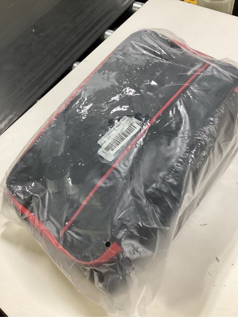 Condition photo showing New/Like New for pole saw bag compatible with dewalt/worx/greenworks/ego power+/black+decker electric telescoping chainsaw, cordless power saw storage case for extension tree trimmer attachment, black&red black & red