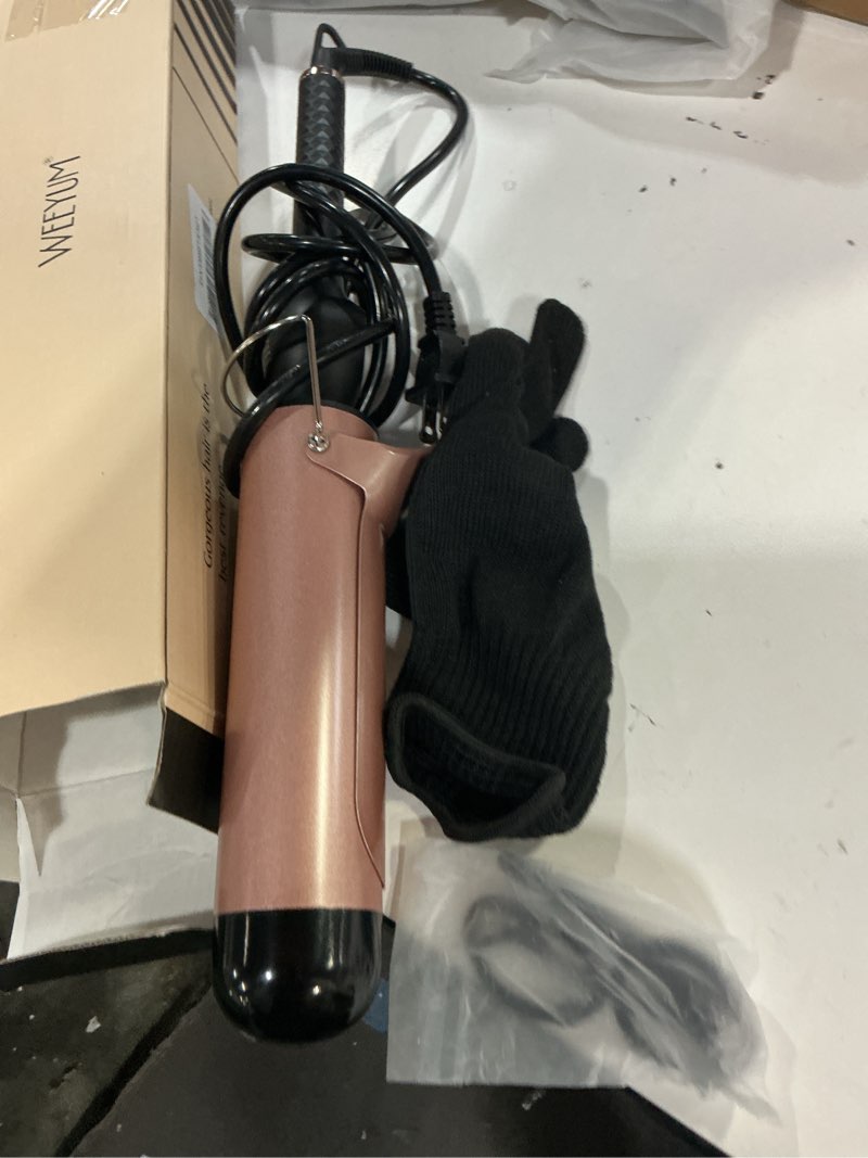 Condition photo showing Good Condition for large curling iron 2 inch, ceramic long barrel hair curling wand, hair styling tool, dual voltage, lcd display, black 2 inches