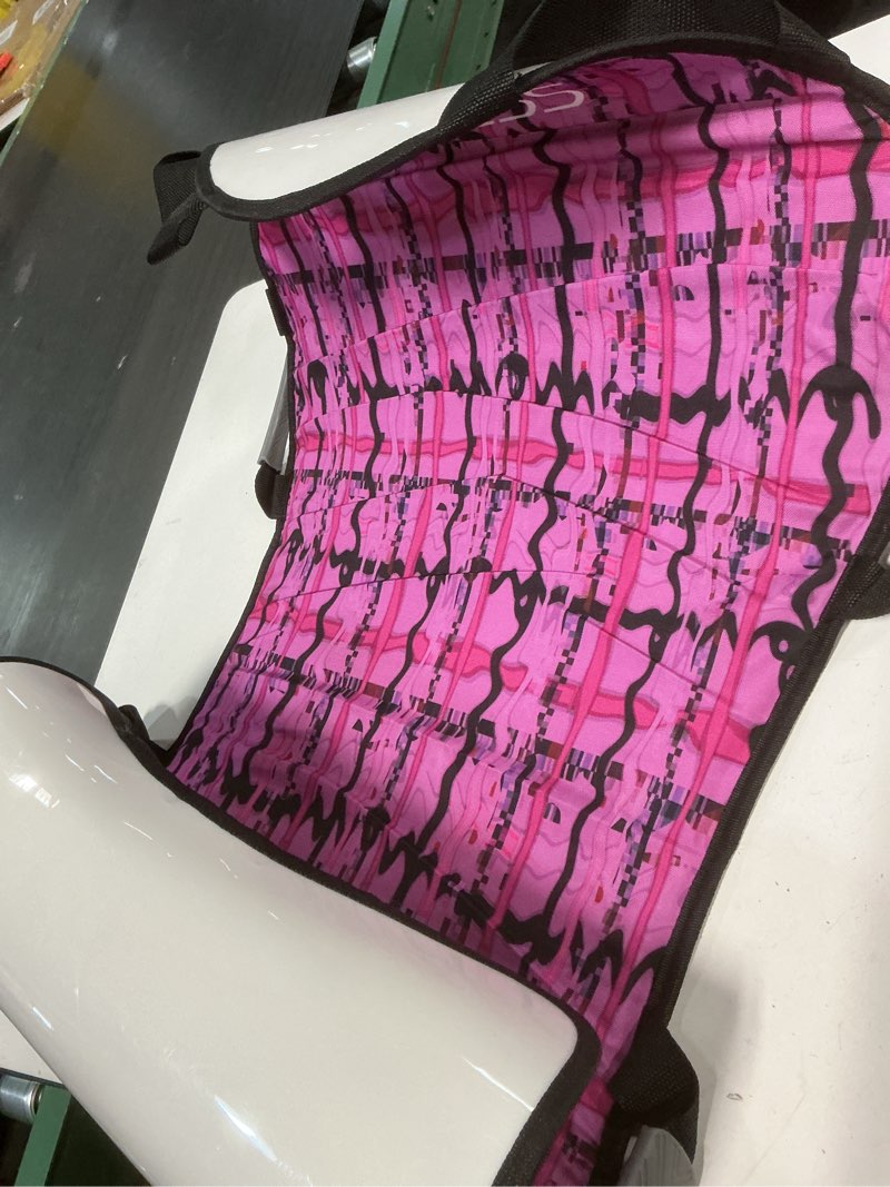 Condition photo showing Good Condition for 45"×18" Foldable Snow Sled, Portable and Lightweight, Strong and Durable, Sturdy Fabric Stitching, Handles with Steering, Fits 2 Children or 1 Adult, Kids Snow Winter Fun Gift (Pink)