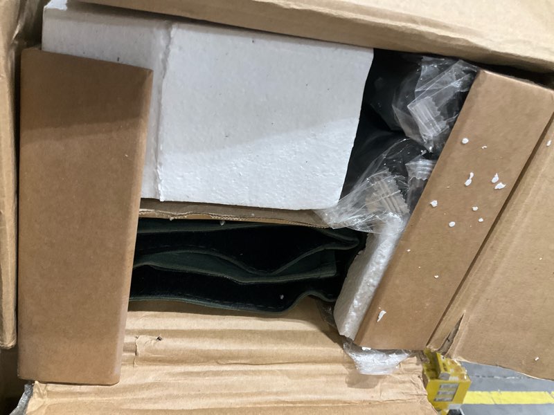 Condition photo showing Good Condition for VASAGLE Full Bed Frame with Upholstered Headboard, Metal Bed Frame Full Size with Footboard, 1100 lb Weight Capacity, Steel Slats, Easy Assembly, No Box Spring Needed, Dove Gray URMB982G01V1 Full Dove Gray