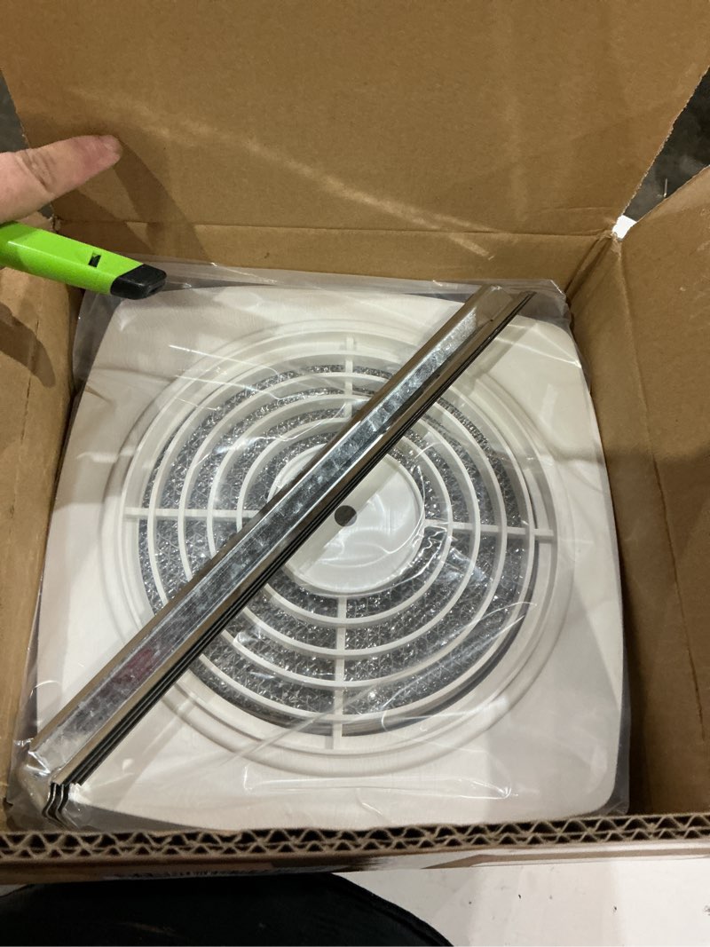 Condition photo showing As Is for 505 high airflow 8 inch bathroom exhaust fan – powerful 200 cfm vertical discharge bathroom ceiling & kitchen exhaust fan for strong home ventilation, kitchen, attic and garage