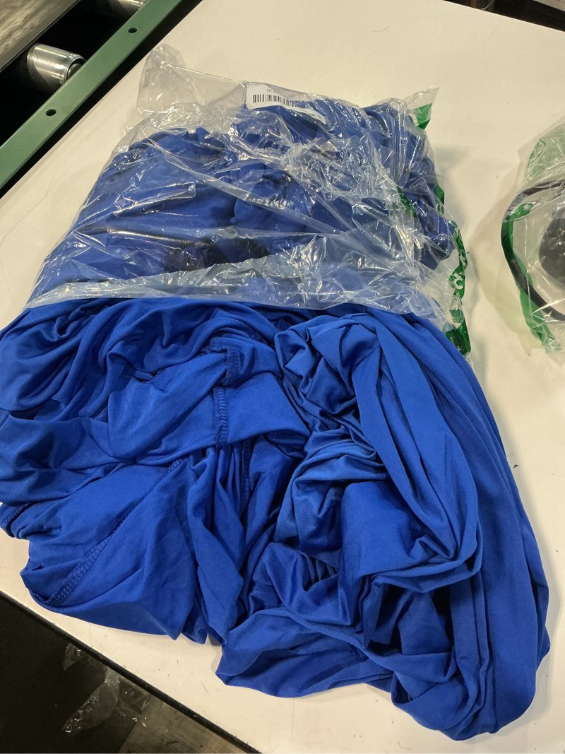 Condition photo showing Good Condition for wolkemer 4pcs 24x43 inch royal blue round cocktail tablecloth fitted highboy stretch cocktail table cover for banquet bar party pub wedding indoor outdoor 24 in x 43 in royal blue