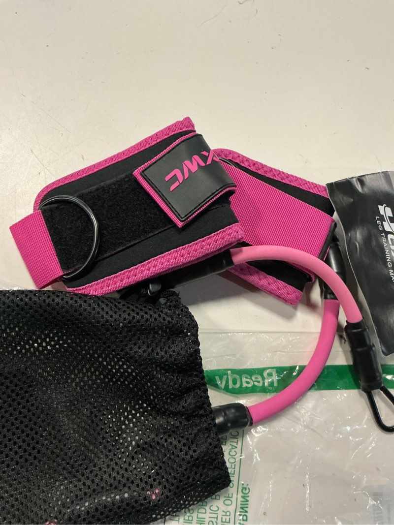 Condition photo showing Good Condition for hoxwc ankle resistance bands with cuffs, ankle bands for working out, ankle resistance band for leg, booty workout equipment for kickbacks hip fitness training, exercise bands for butt lift women 1-pink