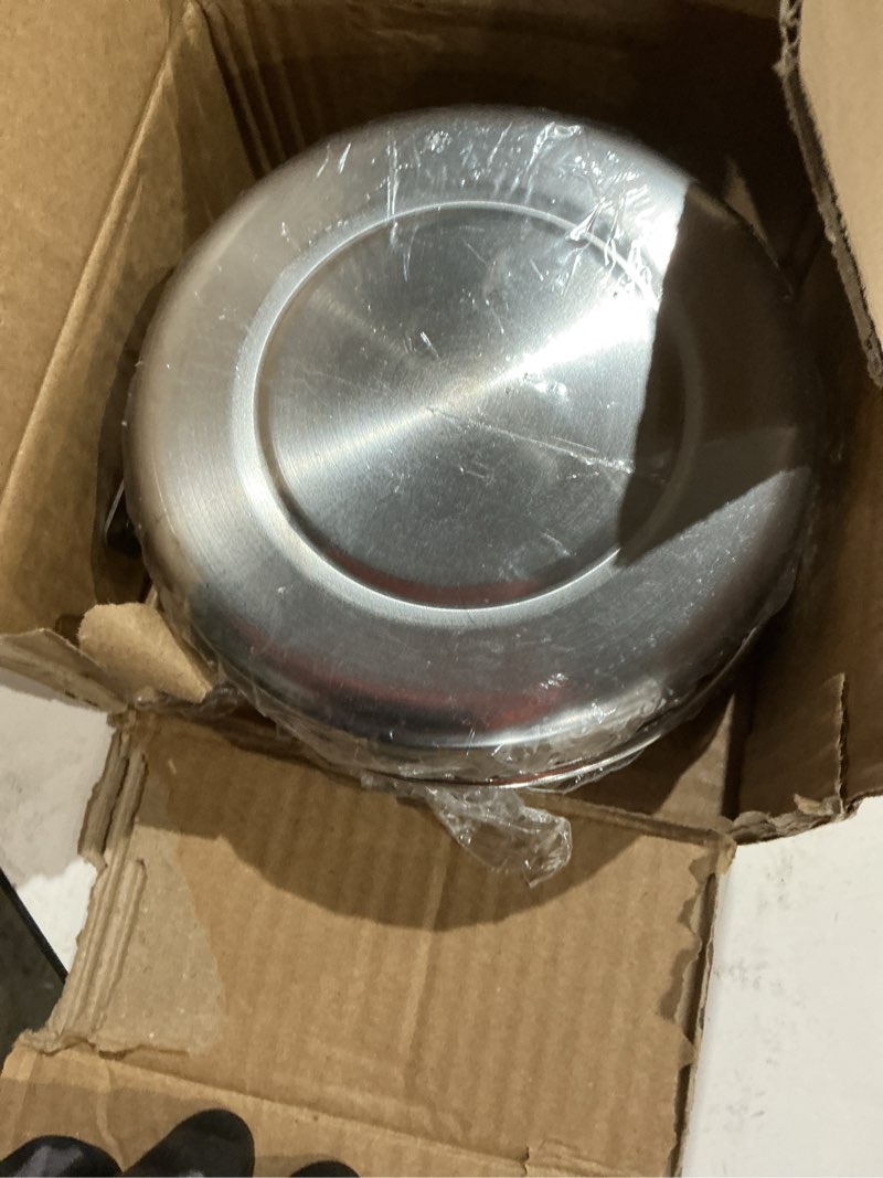 Condition photo showing Good Condition for dog crate water bowl, 2 pack no spill hanging cage food bowls for kennel puppy cat bird bunny stainless steel metal mountable small&medium feeding dish wall mounted attachable crates pet feeder 5.3"x2" & 4.5"x2"(23oz+15oz)