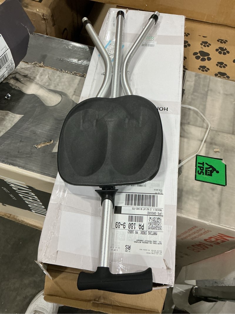 Condition photo showing New/Like New for Portable Adjustable Folding Walking Cane with Seat Allows Durability While Walking and Convenience for Sitting, Alloy Crutch Chair, Anti-Slip Lightweight Walking Stick for Seniors Black