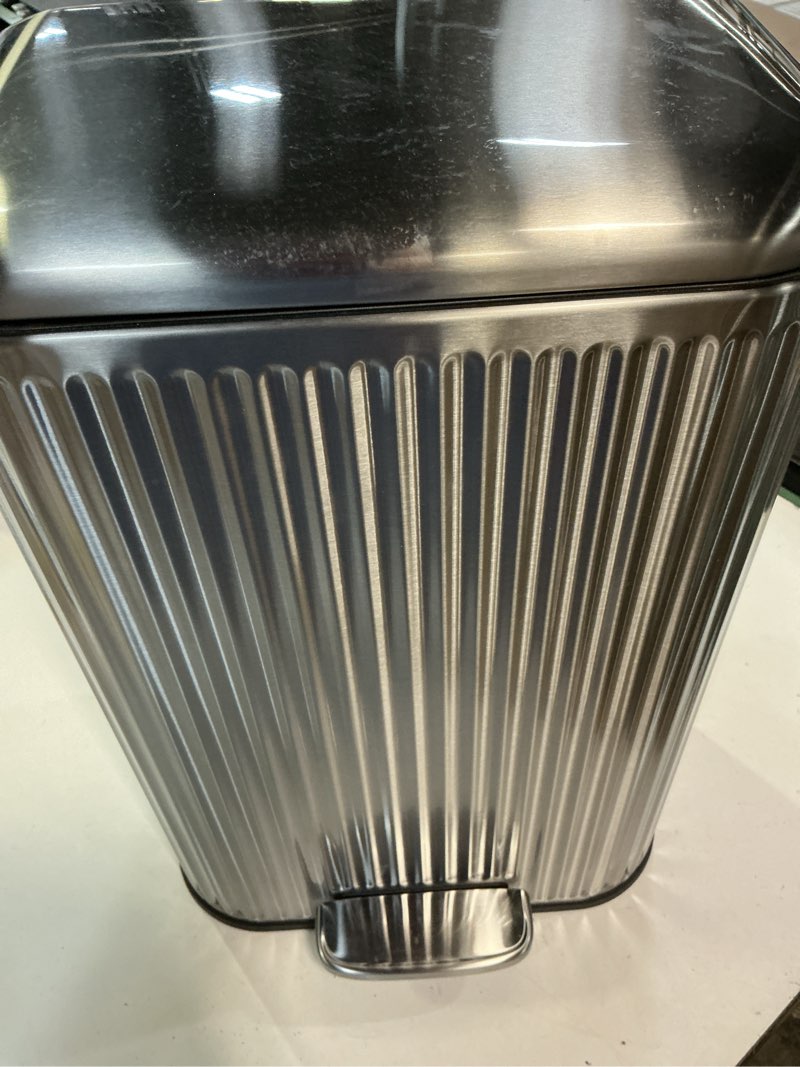 Condition photo showing Good Condition for aoile 5.2 gal bathroom trash can stainless steel step garbage can with soft-close lid removable
