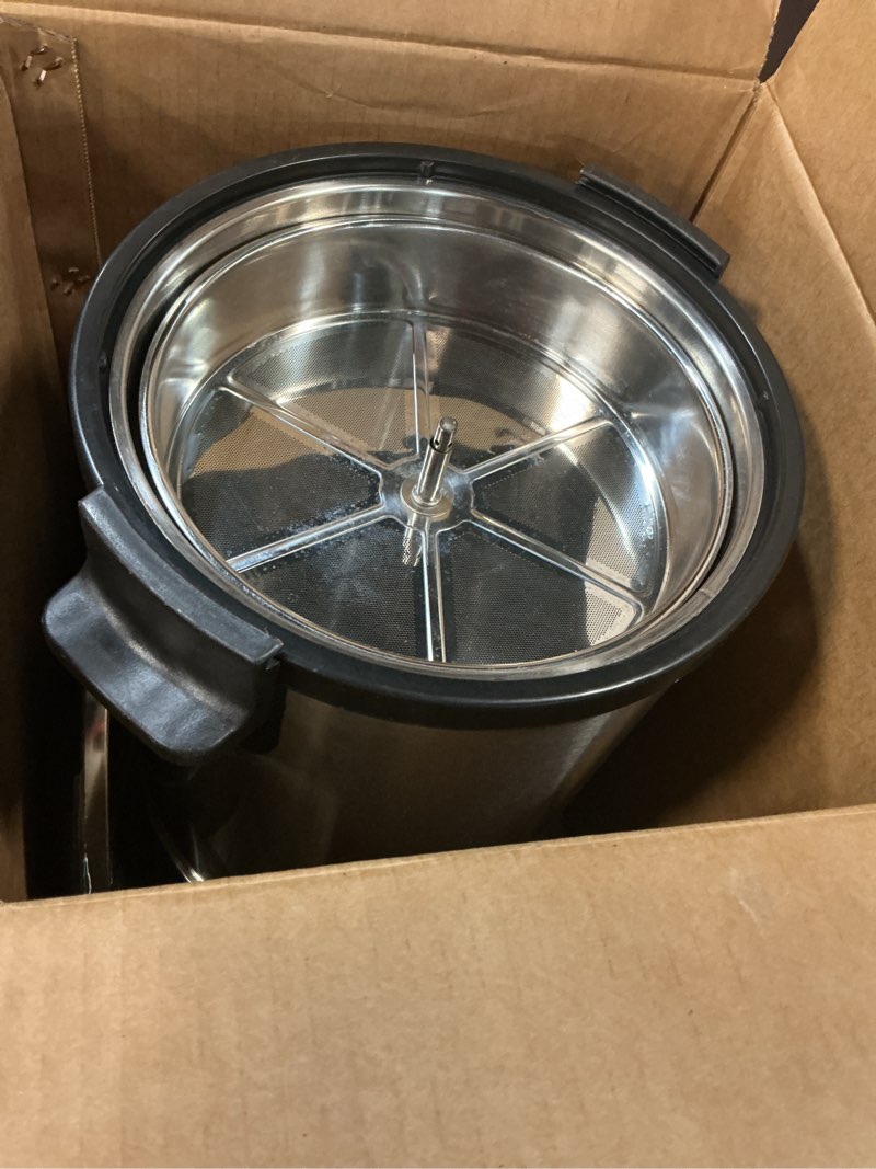 Condition photo showing As Is for alpha living 100 cups electric coffee urn – stainless steel large capacity electric kettle percolator coffee pot – ideal hot beverage dispenser for catering, hotels, restaurants –leak-proof tap