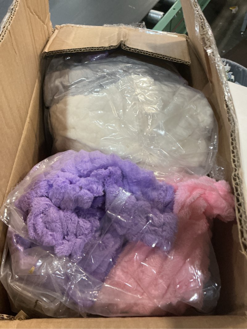 Condition photo showing Good Condition for reginary 8 pcs flannel fuzzy blankets 30 x 40 inches soft warm and lightweight stripes throw blankets fluffy plush microfiber blanket for couch bed sofa chair outdoor all seasons, 8 colors