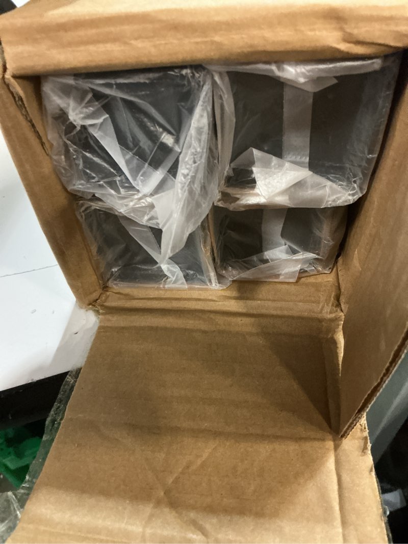 Condition photo showing Good Condition for QLLY 28 inch Adjustable Metal Furniture Legs, Square Office Table Furniture Leg, Set of 4 (Black) 28 inch Black