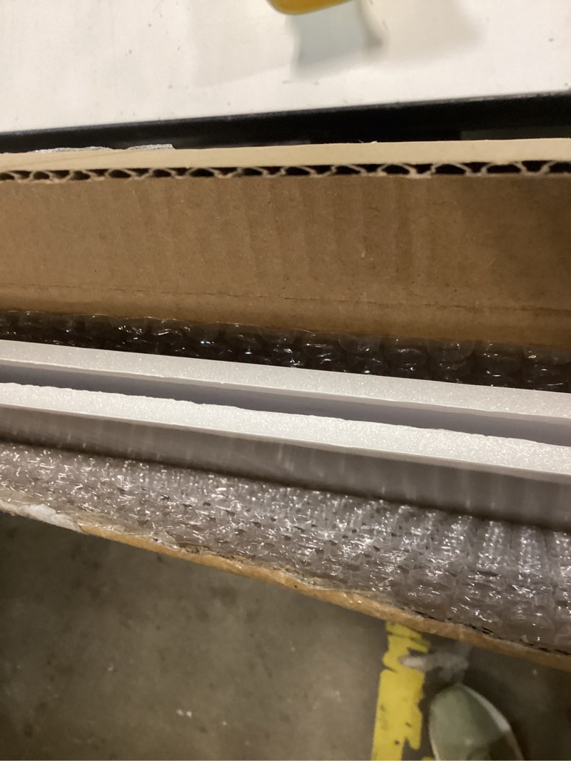 Condition photo showing As Is for 4 pack foam board 24"x36", 0.23 inch thickness poster board, double-sided acid-free foam core board, large lightweight polystyrene board for painting, display, craft & school projects, black black 24"x36"