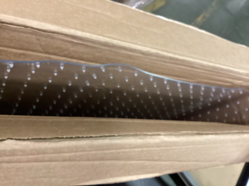 Condition photo showing Good Condition for Office Chair Mat for Carpet - 36x48 Inch Plastic Computer Desk Floor Protectors for Chairs Clear Under Desk Rug Pad for Rolling Gaming Chair 36"x48"