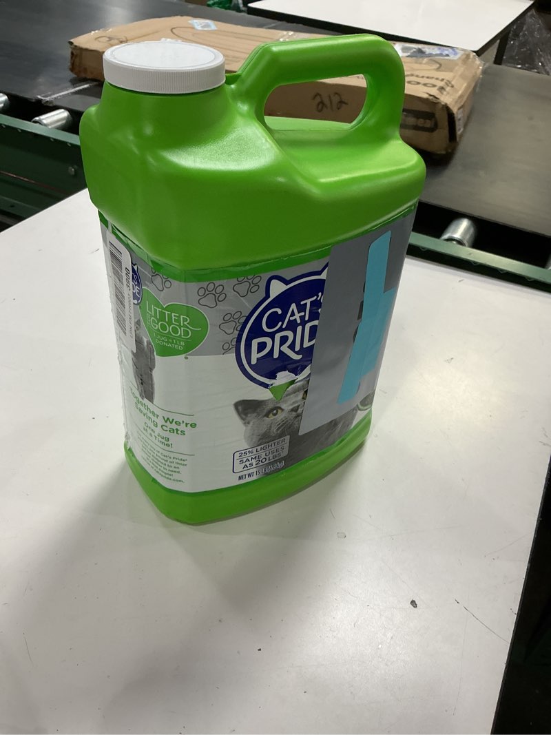 Condition photo showing New/Like New for cat's pride max power: ultraclean low tracking multi-cat clumping litter - keeps paws & home clean - up to 10 days of powerful odor control - 99% dust free - unscented, 15 pounds