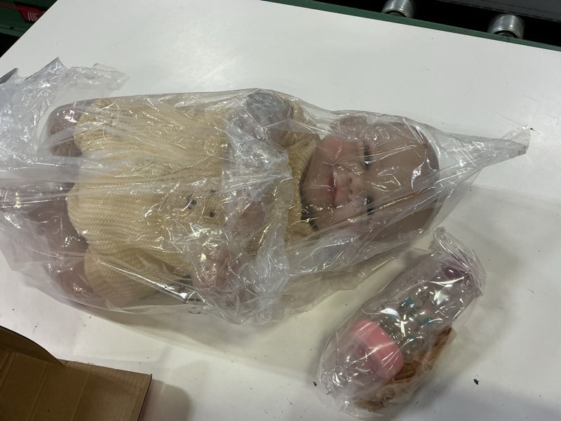 Condition photo showing New/Like New for aori lifelike reborn baby dolls - 20-inch realistic newborn girl with soft body, premium weighted baby doll that look real with outfit for girls age 3+, parents, elderly yellow smiling