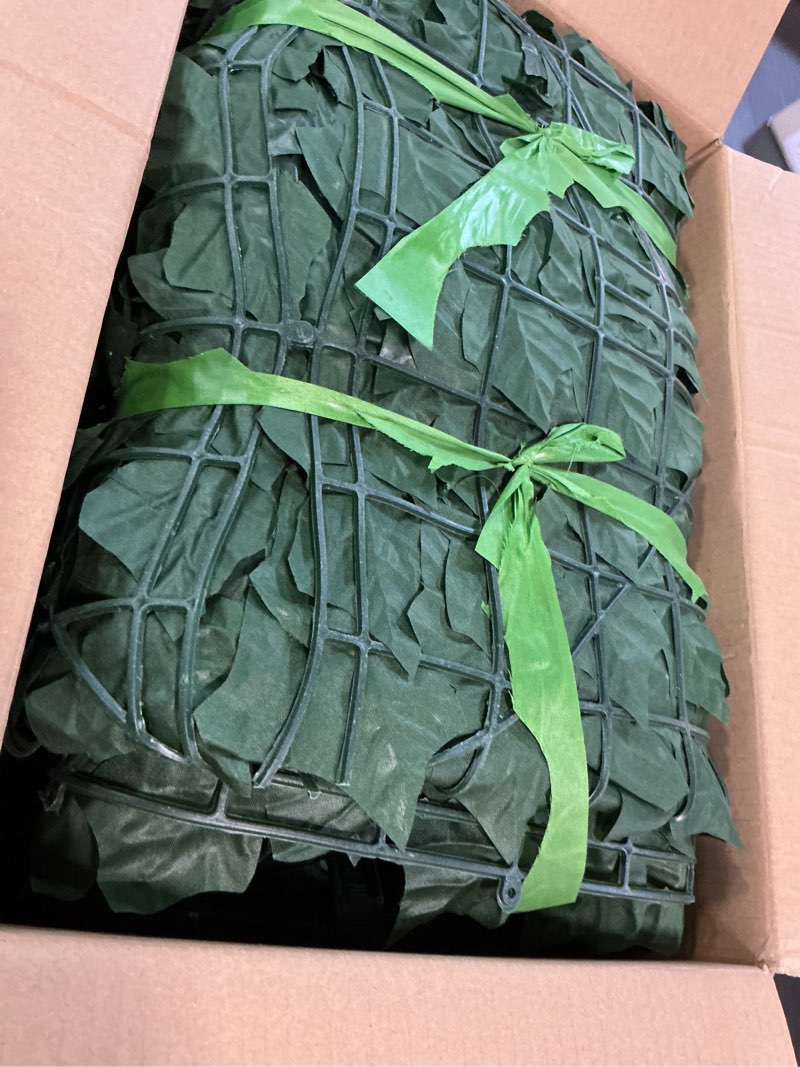 Condition photo showing Good Condition for artificial ivy privacy fence screen, 240x40 inch dense leaf green ivy wall panel, super privacy greenery backdrop faux ivy greenery for patio, balcony, garden, backyard indoor outdoor decor dense 240in x 40in