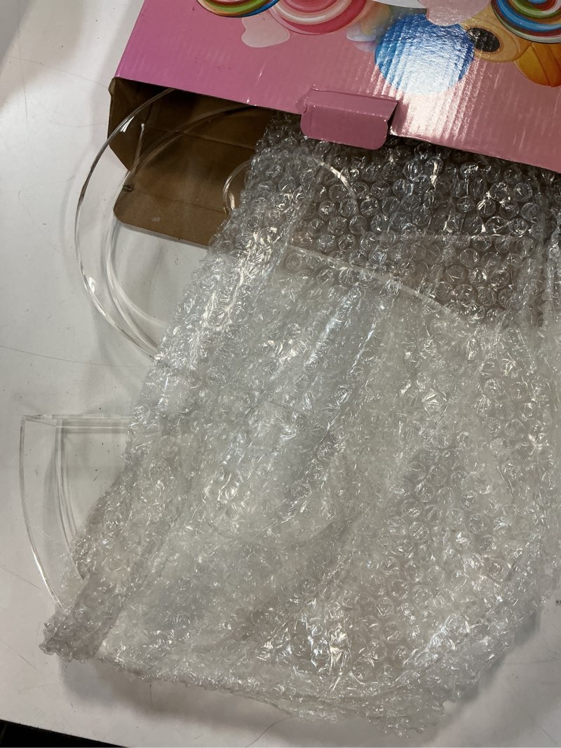 Condition photo showing Good Condition for 13.8" extra large acrylic letter charcuterie board box, reusable fillable letter cake candy dish display serving tray for birthday anniversary party decoration (s) letter s 13.8" x 11.3" x 1.6"