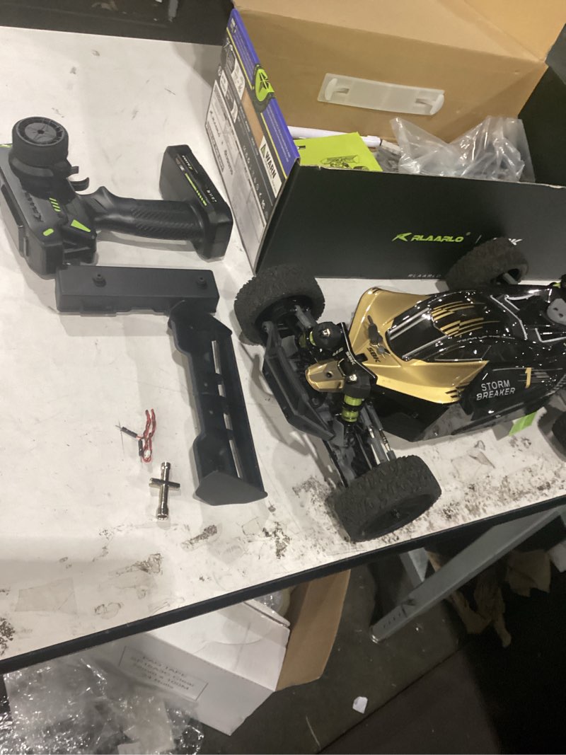 Condition photo showing As Is for (as is) rlaarlo 1/10 brushless rc cars, 4×4 buggy, 50+ mph, carbon fiber, ages 14+ | 3650-2650kv brushless motor, 4wd, 3s lipo, alloy chassis, sealed diffs, 20kg servo, 6ch radio, waterproof, all-terrain