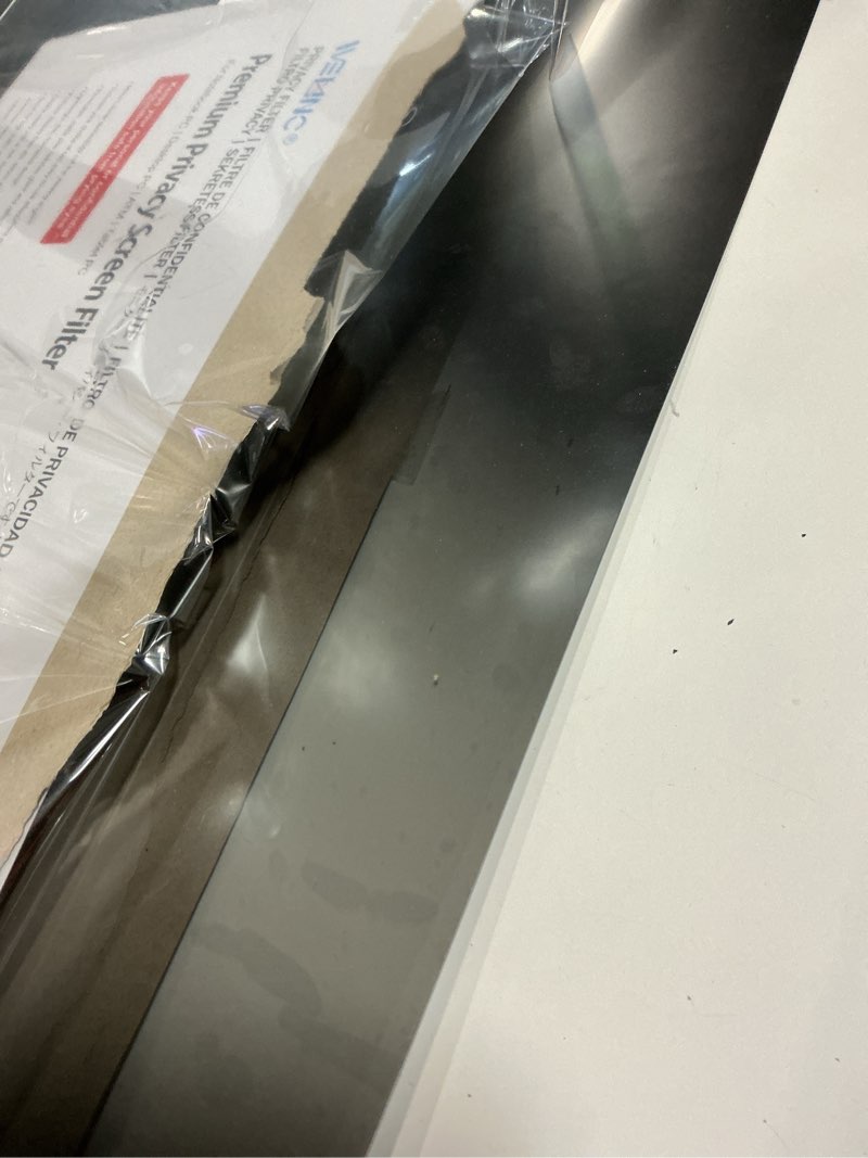 Condition photo showing As Is for welinc™ light 27 inch - 16:9 aspect ratio - computer privacy screen filter for widescreen monitor - anti-glare - protects eyes from harmful glare and blue light