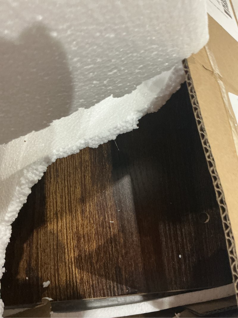 Condition photo showing Good Condition for gannyfer small table - side end table for samll spaces, skinny bedside table with magazine holder, slim end tables nightstand bedroom, industrial rustic mini thin side table