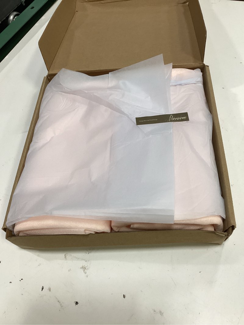 Condition photo showing New/Like New for floroom wedding arch draping fabric 2 panels 20ft blush chiffon fabric drapes arbor drapery wedding ceremony reception swag decorations 30"w x 240"l (pack of 2) blush