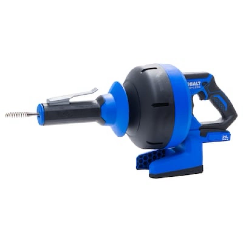 kobalt 24-volt 5/16-in dia x 35-ft l galvanized wire cordless machine augers 